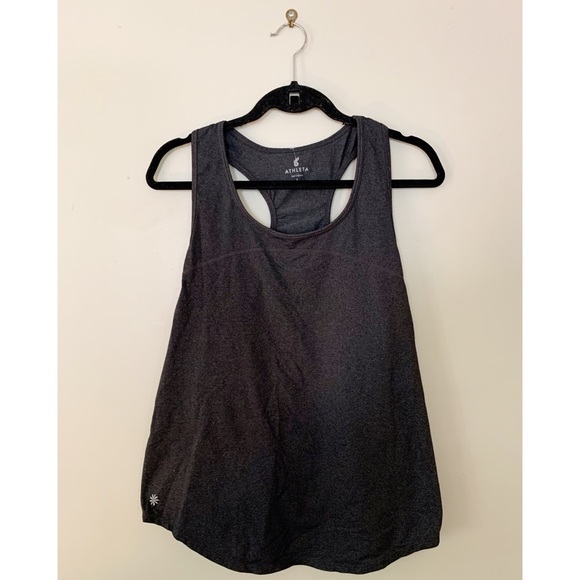 Athleta charcoal gray racerback tank Small